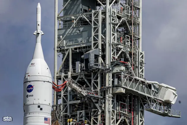 ZDA, Cape Canaveral. Prva raketa v lunarnem programu Artemis ameriške vesoljske agencije Nasa. Foto: dpa/STA Arhiv dpa/STA