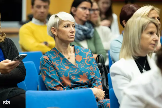 Ljubljana, MIZŠ. Zdravstvena konferenca o novostih v zdravstvenih sistemih za njegovo večjo učinkovitost, ki jo organizirata Slovensko gospodarsko in raziskovalno združenje v Bruslju ter ministrstvo za izobraževanje, znanost in šport. Foto: Katja Kodba/STA