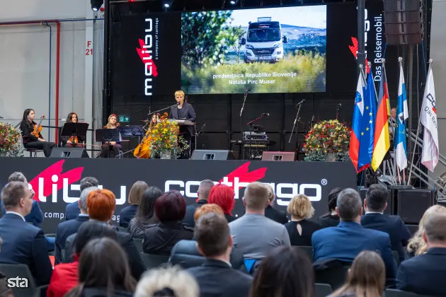 Ormož, podjetje Carthago. Slovesnost ob odprtju novega obrata podjetja Carthago. Foto: Bor Slana/STA