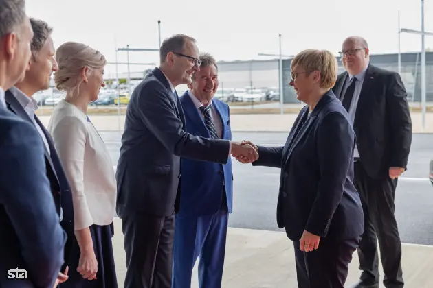 Ormož, podjetje Carthago. Slovesnost ob odprtju novega obrata podjetja Carthago. Predsednica republike Nataša Pirc Musar. Foto: Bor Slana/STA