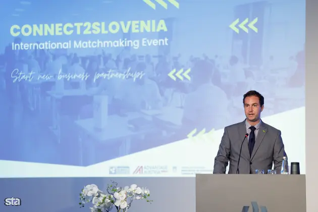 Celje, Celjski sejem. Sejem MOS. Mednarodno poslovno srečanje Connect2Slovenia. Direktor Javne agencije Spirit Slovenija Rok Capl. Foto: Anže Malovrh/STA