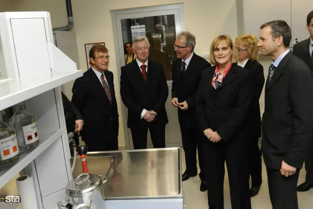 Količevo pri Domžalah, prostori novega Heliosovega avtoreparaturnega centra. Odprtje najsodobnejšega avtoreparaturnega centra in novega centra za kovinske premaze Skupine Helios. Foto: Nebojsa Tejić/STA