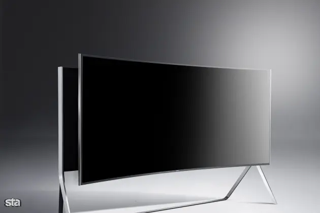 Ljubljana. Samsungov televizor Samsung Curved UHD TV 105, ki se ponaša z diagonalo 267 centimetrov. Foto: Samsung