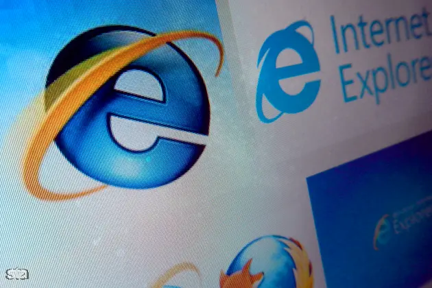 Ljubljana. Spletni brskalnik Internet Explorer. Foto: Tamino Petelinšek/STA Arhiv STA