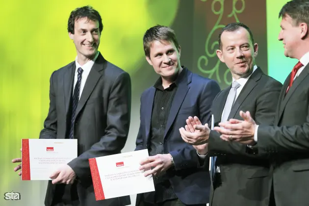 Ljubljana, Lutkovno gledališče. Razglasitev najboljših zaposlovalcev leta 2015, ki so sodelovali v medijsko raziskovalnem projektu Zlata nit 2014. Foto: Daniel Novakovič/STA