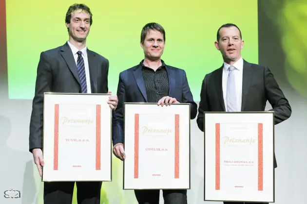 Ljubljana, Lutkovno gledališče. Razglasitev najboljših zaposlovalcev leta 2015, ki so sodelovali v medijsko raziskovalnem projektu Zlata nit 2014. Foto: Daniel Novakovič/STA
