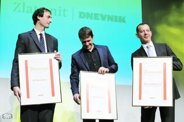 Ljubljana, Lutkovno gledališče. Razglasitev najboljših zaposlovalcev leta 2015, ki so sodelovali v medijsko raziskovalnem projektu Zlata nit 2014. Foto: Daniel Novakovič/STA