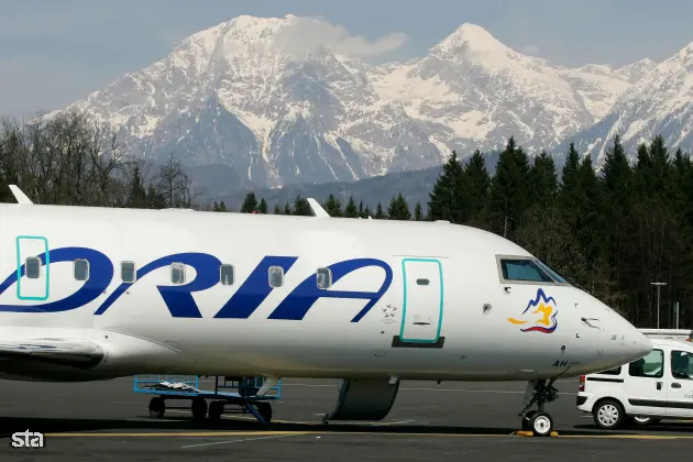 Ljubljana. Letalski prevoznik Adria Airways. Foto: Daniel Novaković/STA Arhiv STA